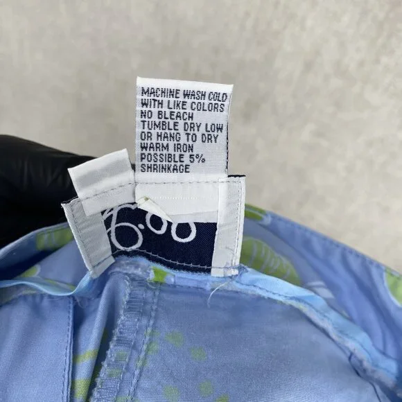 VTG Lilly Pulitzer Pants 2 Purple Fruit Capri Crop Chino Floral Wide Leg - Picture 8 of 12